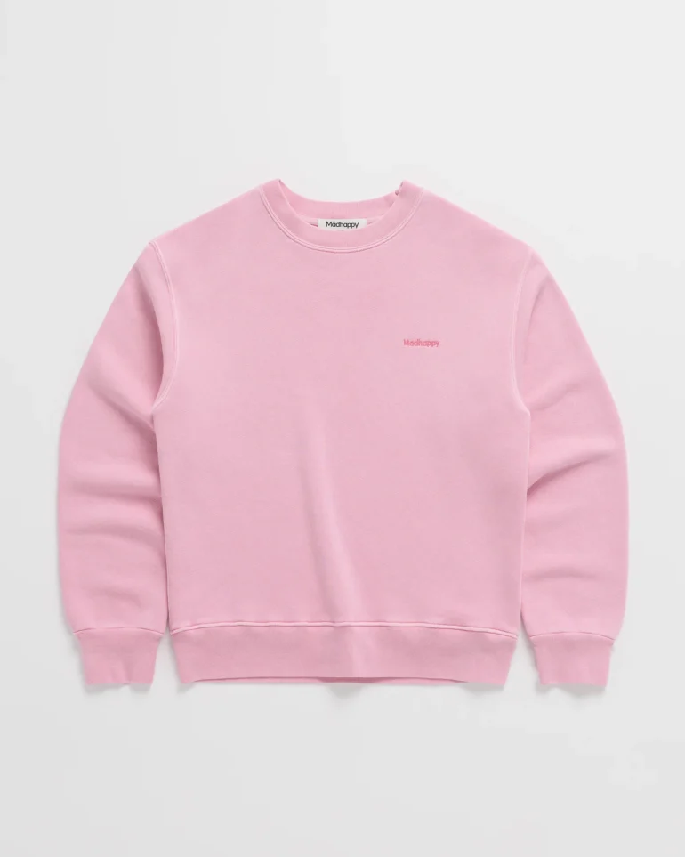 Madhappy Cooper Fleece Crewneck Pink Sweatshirt